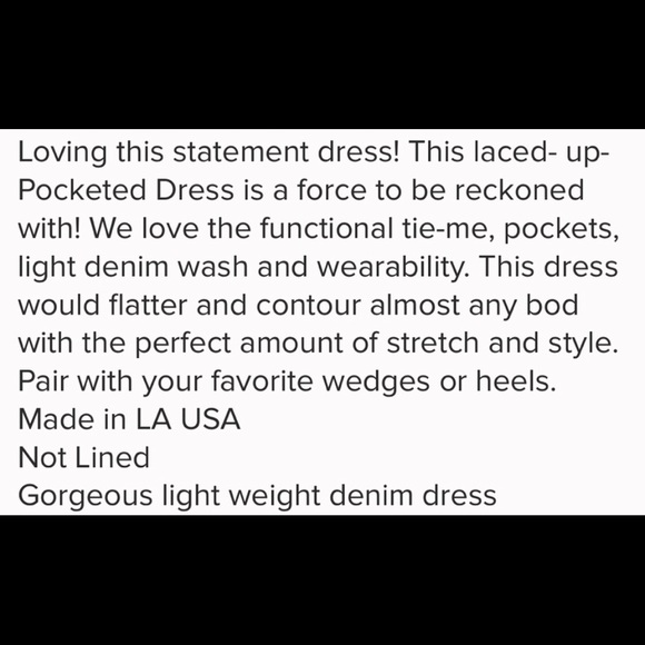 Light Denim Laced Dress - Picture 8 of 8